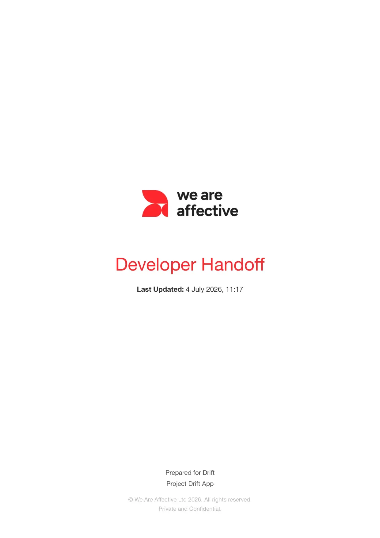 Developer Handoff