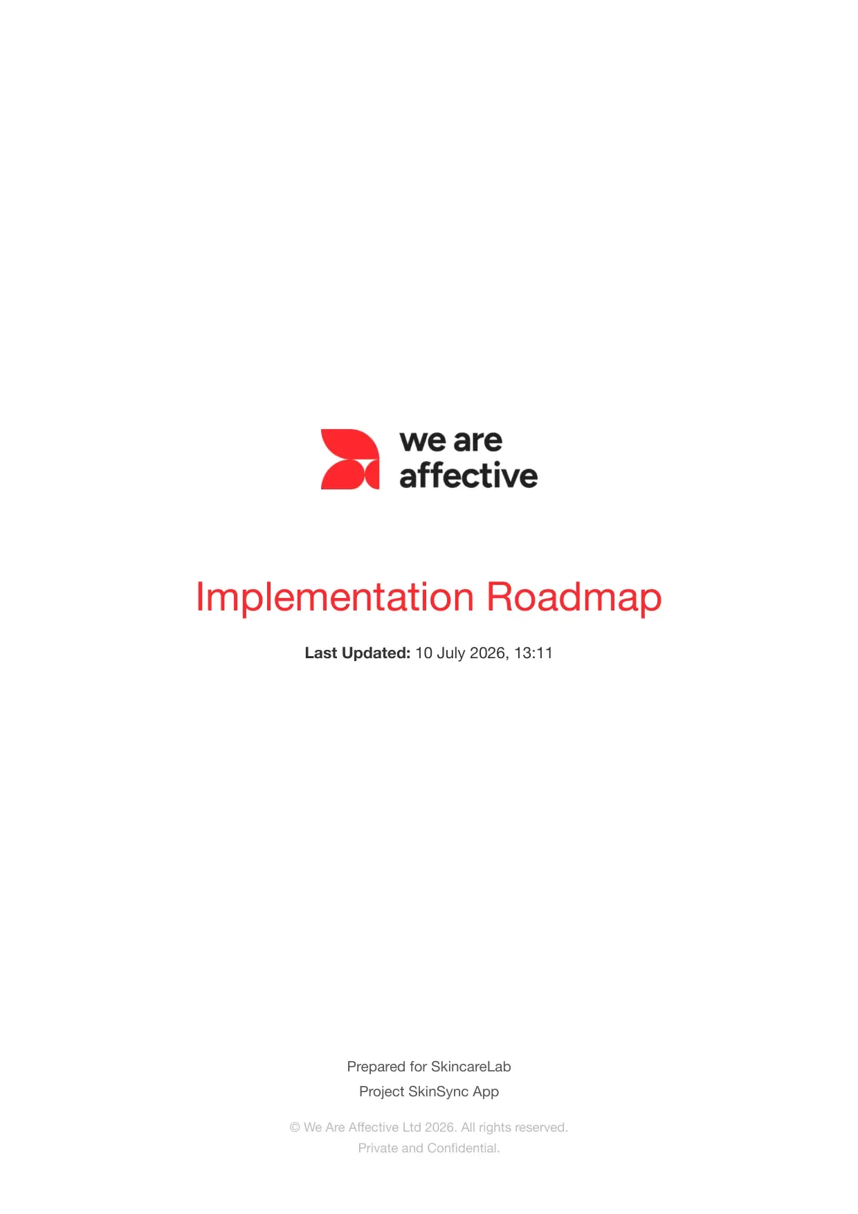 Implementation Roadmap