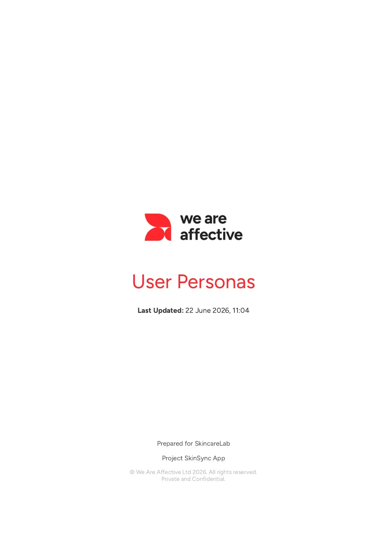 User Personas