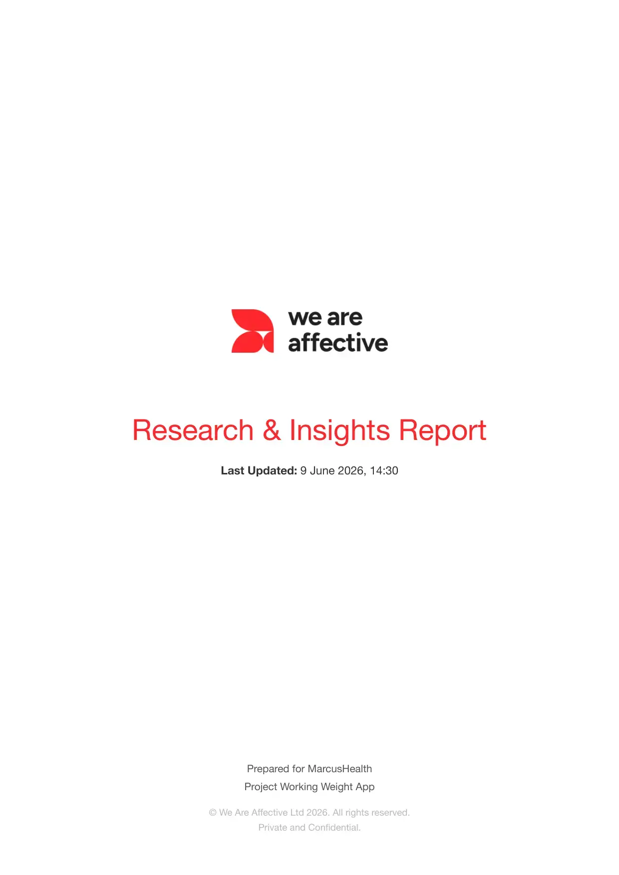 Research & Insights Report